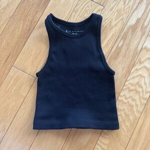 FREE PEOPLE MOVEMENT BLACK HALTER ACTIVE TOP